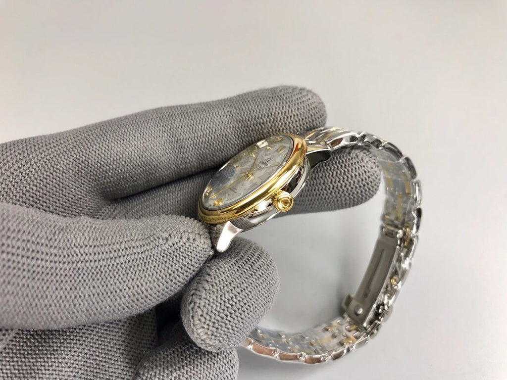 Omega De Ville 32.7mm Silver Gold White Dial