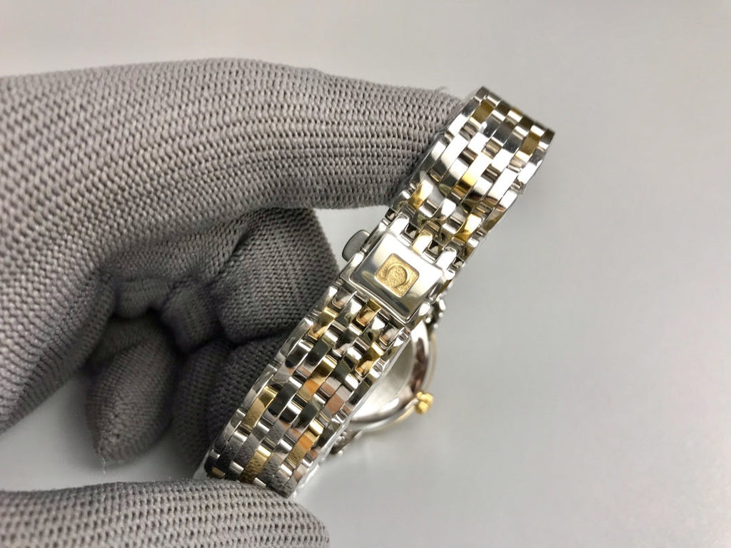 Omega De Ville 32.7mm Silver Gold White Dial