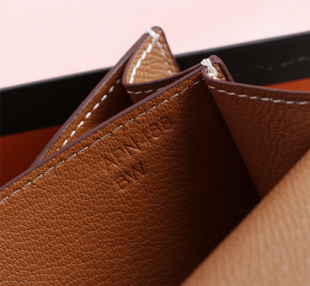 HM CONSTANCE BAGS 18 RUSSET EPSOM GOLD HARDWARE
