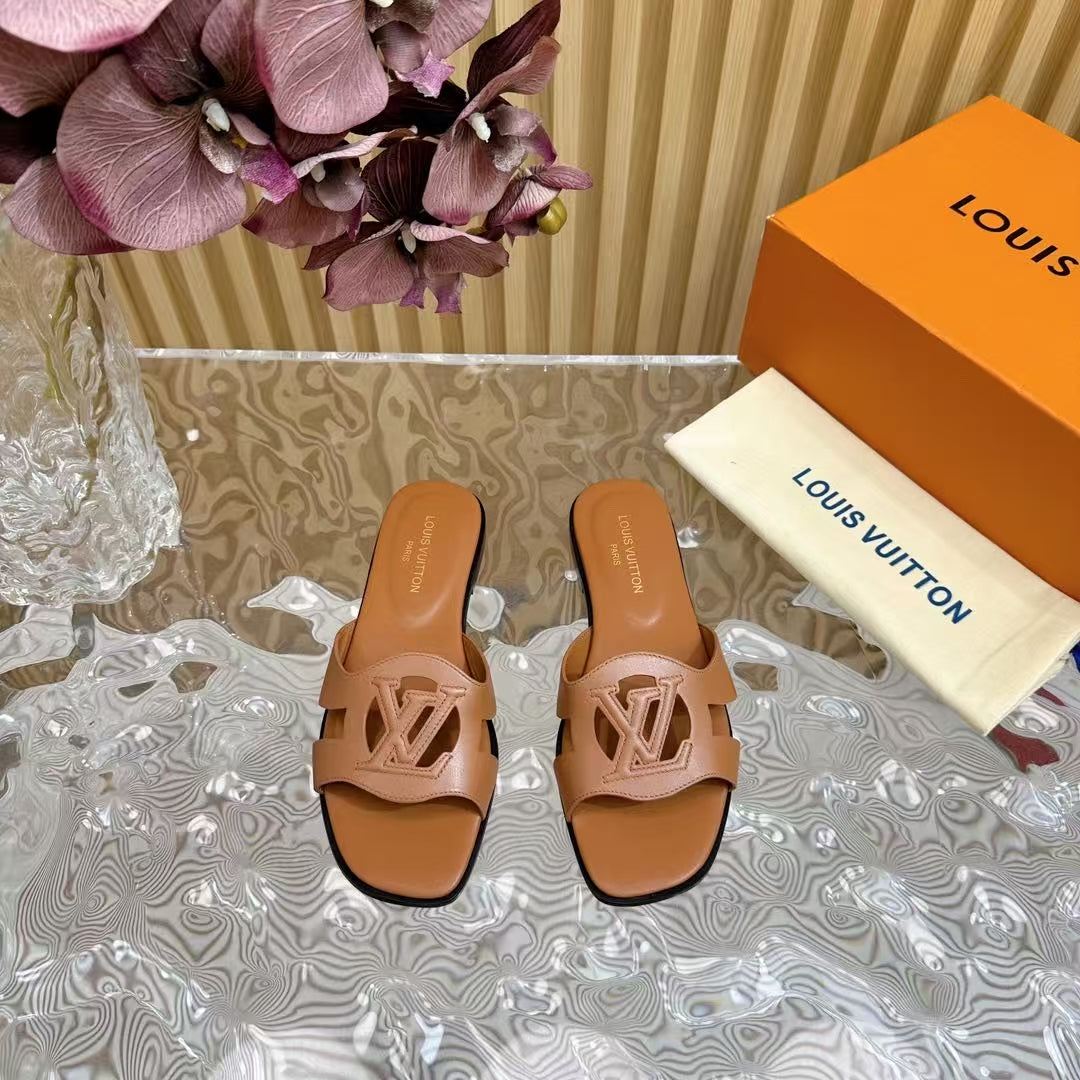 LV Isola Flat Mule 'Cognac'