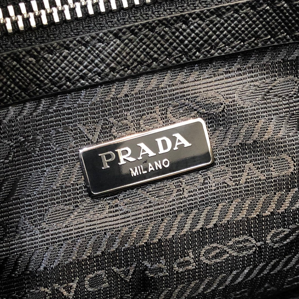 PRA MINI 23 BAG IN BLACK SAFFIANO LEATHER