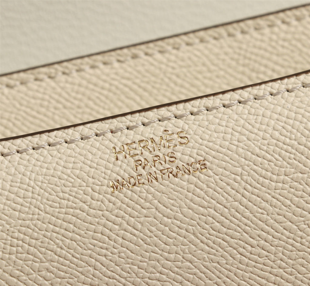 HM CONSTANCE BAGS 18 CREAM EPSOM GOLD HARDWARE