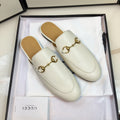 GG SLIPPER PRINCETOWN WHITE CALFSKIN