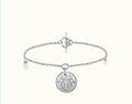 H Classic Sliver Coin Bracelet