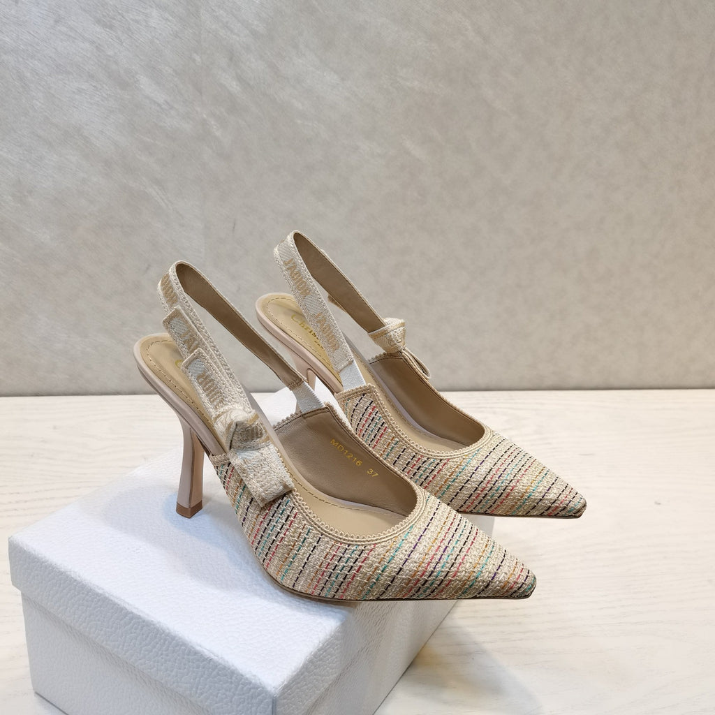 CD 25 J'Adior Slingback Heel Mesh and Leather 237890