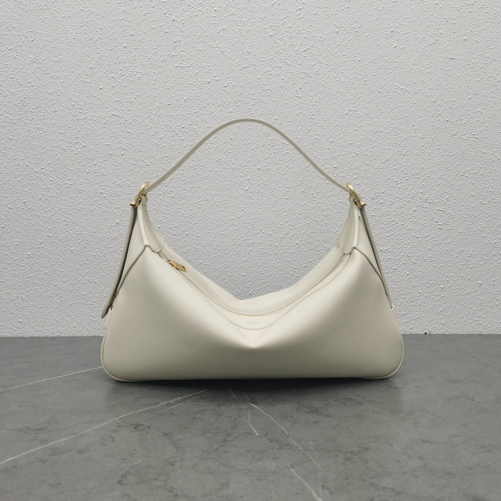 Celine 2026 Romy Bag 34cm White Smooth Calfskin 281926