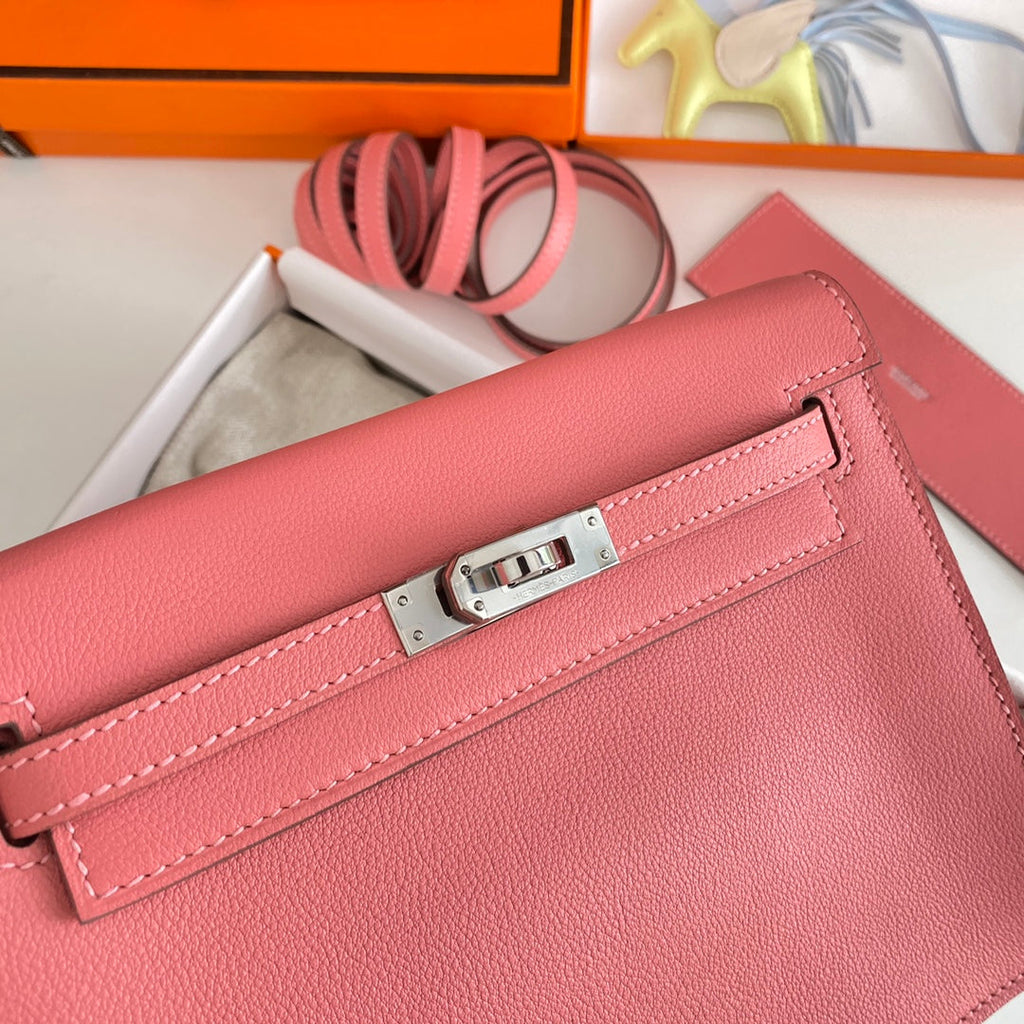 Kelly Danse II 22cm Pink Evercolor Leather Shw