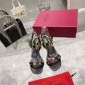 Valentino Roman Stud Sandal 65mm Calfskin 239546
