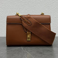 Celine 2026 Teen Soft 16 Bag 23cm Brown Smooth Calfskin