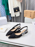 CD 25 J'Adior Slingback Flat Mesh Fabric 237966