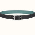 HM Cape Cod 32mm Reversible Belt Green Black Leather 187796