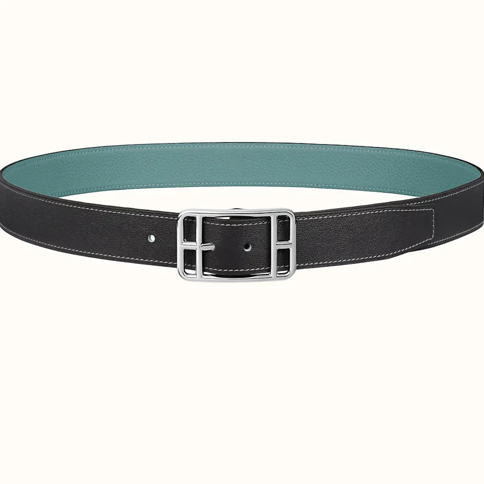 HM Cape Cod 32mm Reversible Belt Green Black Leather 187796