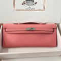 HM Kelly Cut 31 Pink Pastel Epsom Leather Silver Hardware 229064