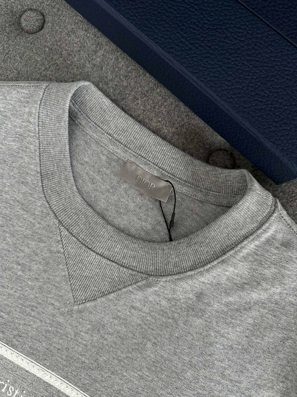 CD Loose T-shirt Gray Cotton