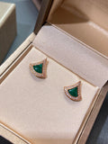 DIVAS DREAM EARRINGS PINK GOLD DIAMOND