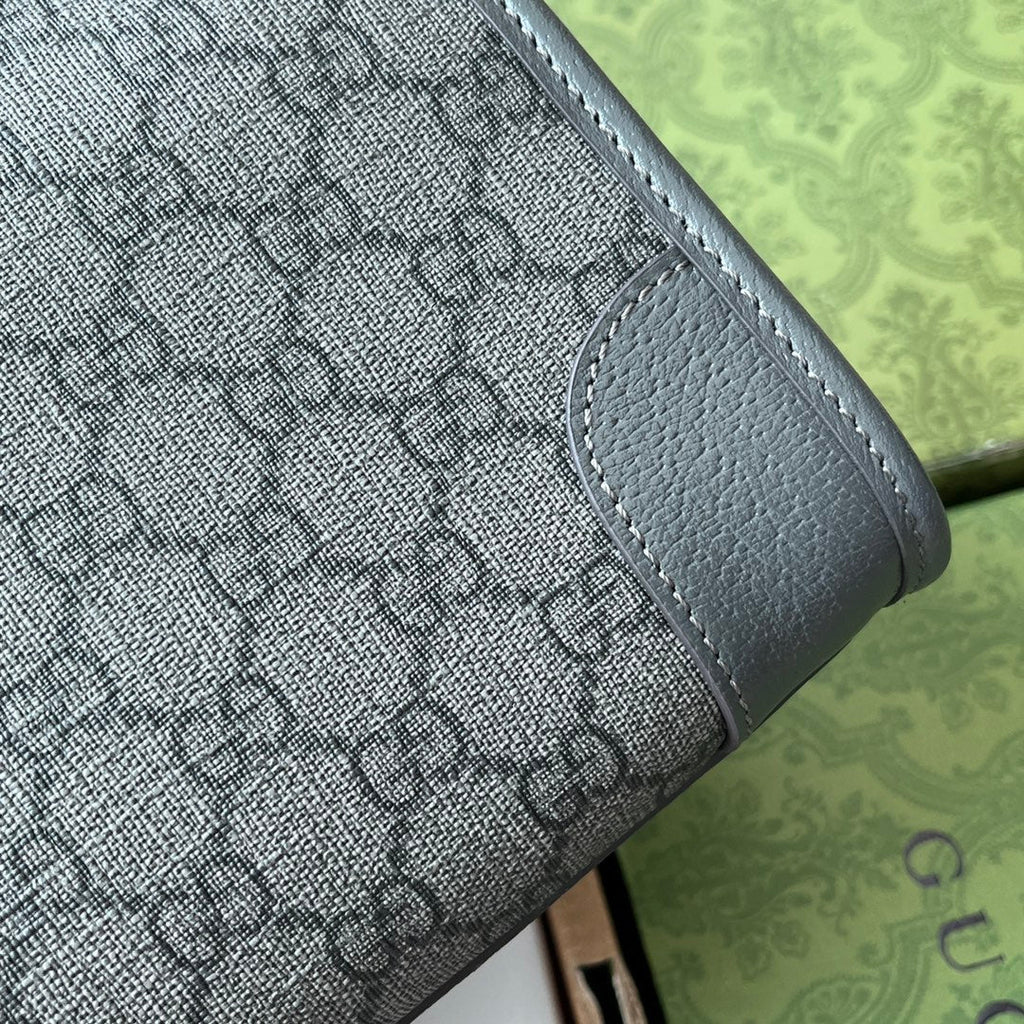 Gucci Messenger Bag 35 Grey Canvas 240021