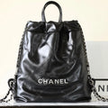 CC 2025 Backpack 34cm Black Soft Calfskin 335087
