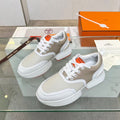 GIGA SNEAKER CARAMEL MIX LIGHT GRAY CALFSKIN