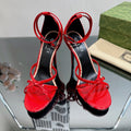 GG 105 STRAPPY SANDAL CRIMSON LAMBSKIN