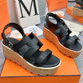 HAVANE 30 SANDAL IN BLACK CALFSKIN