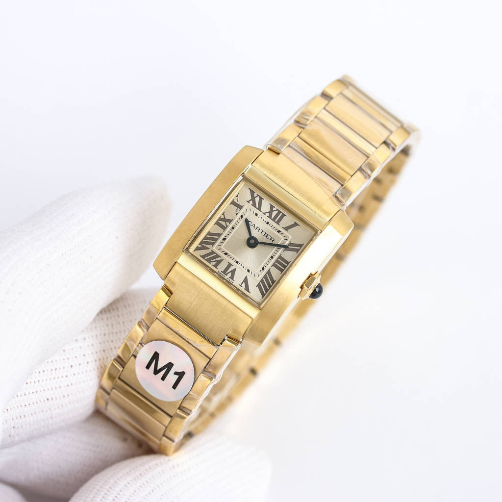TANK FRANCAISE GOLD GREY DIAL