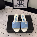 MULES blue LAMBSKIN