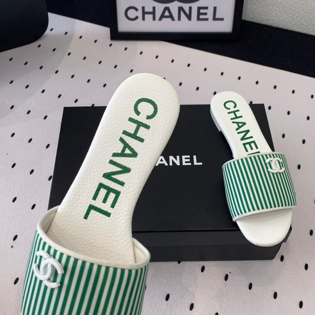 MULES green LAMBSKIN