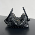 BV Loop Top Handle 19cm Black Lambskin