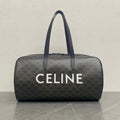 Celine 2026 Voyage Bag 45cm Black White Canvas Leather