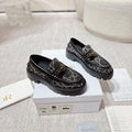 CD Boy Platform Loafer In Black Tweed Fabric  988792