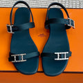 HM Cristal Sandals Blue Calfskin 291446