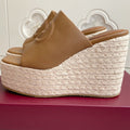 GC 25 Interlocking G Sandal Brown Cord Cowhide 291035