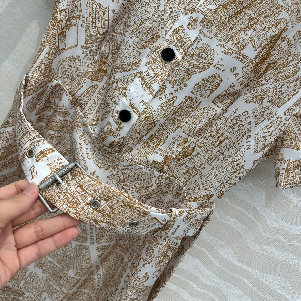 CD Dress Light Brown Silk