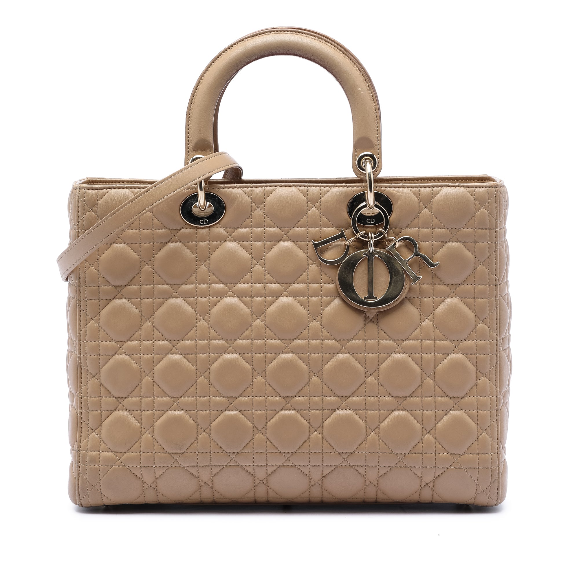 Lady Dior Bag Cannage Quilt Lambskin Large