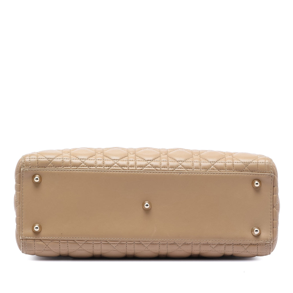 Lady Dior Bag Cannage Quilt Lambskin Large