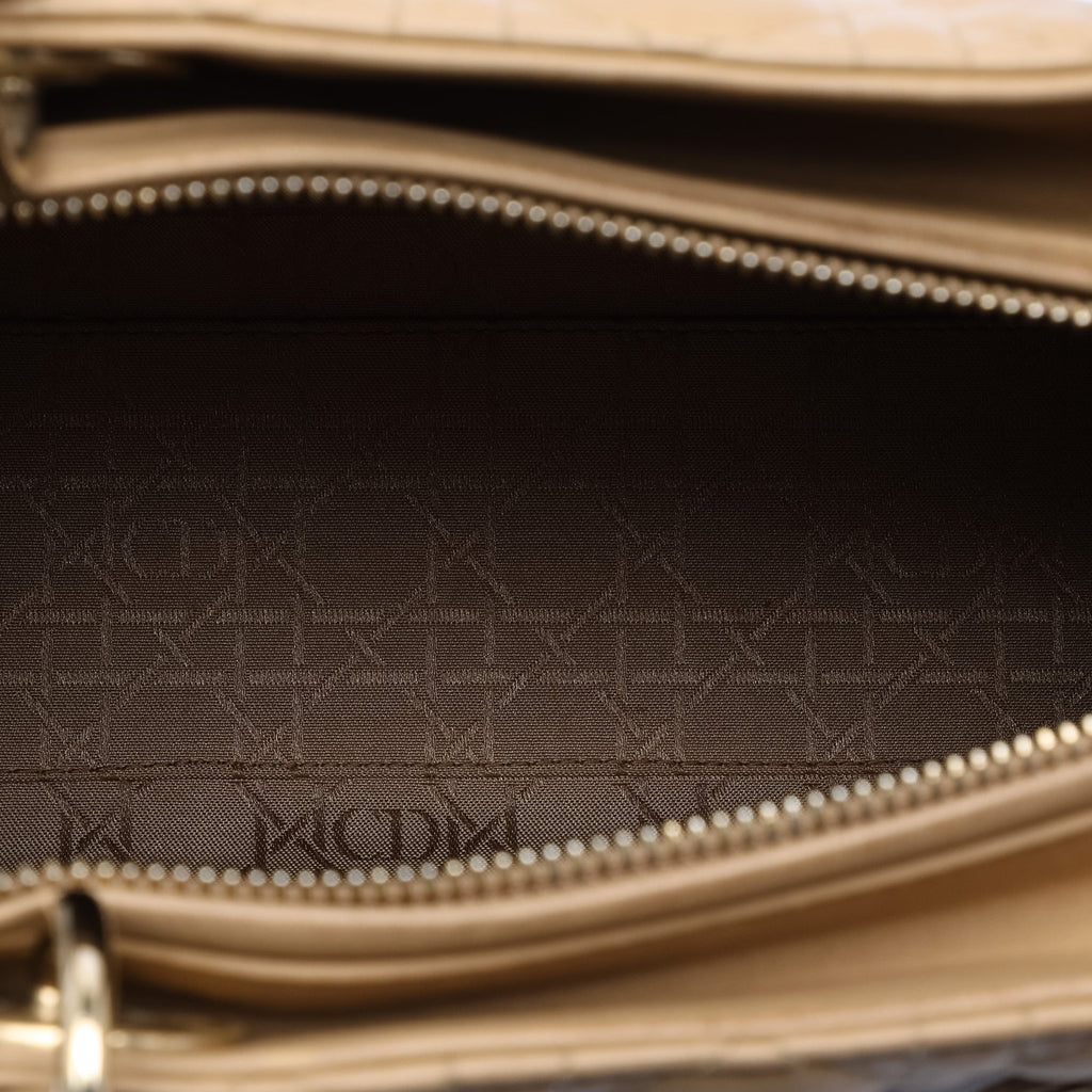 Lady Dior Bag Cannage Quilt Lambskin Large