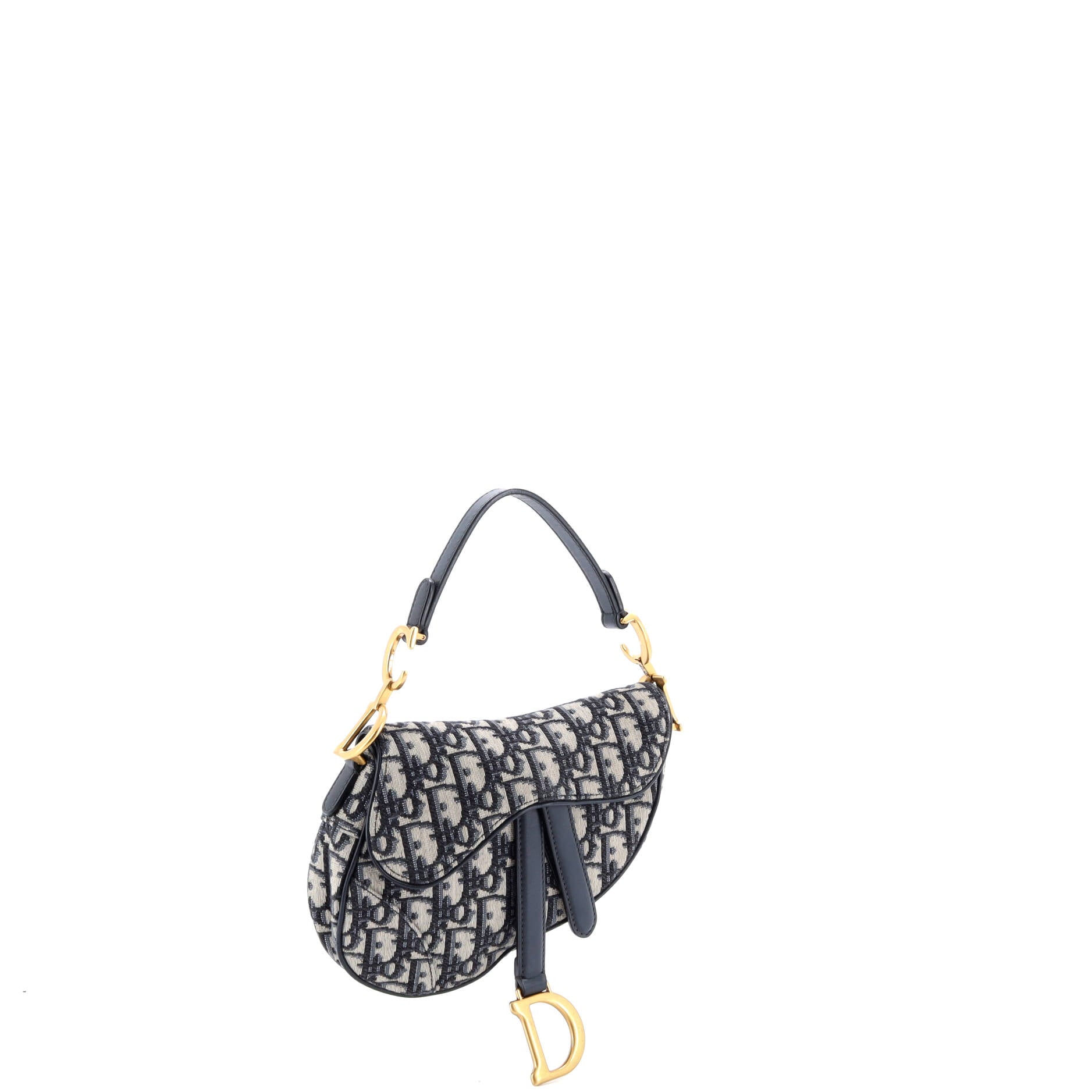 Saddle Handbag Oblique Canvas Mini