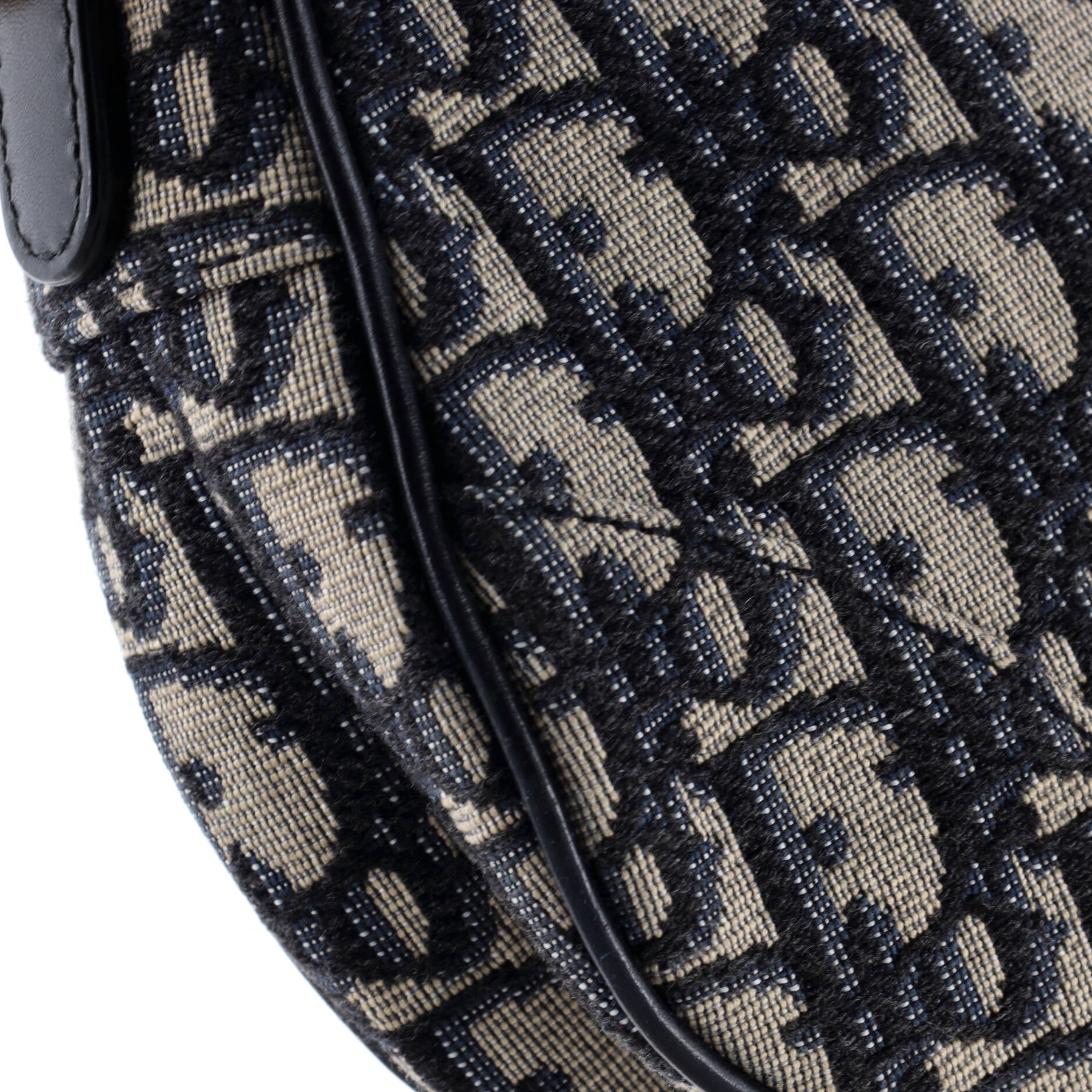 Saddle Handbag Oblique Canvas Mini