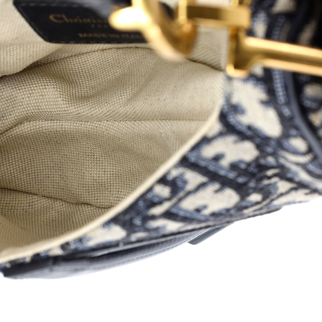 Saddle Handbag Oblique Canvas Mini