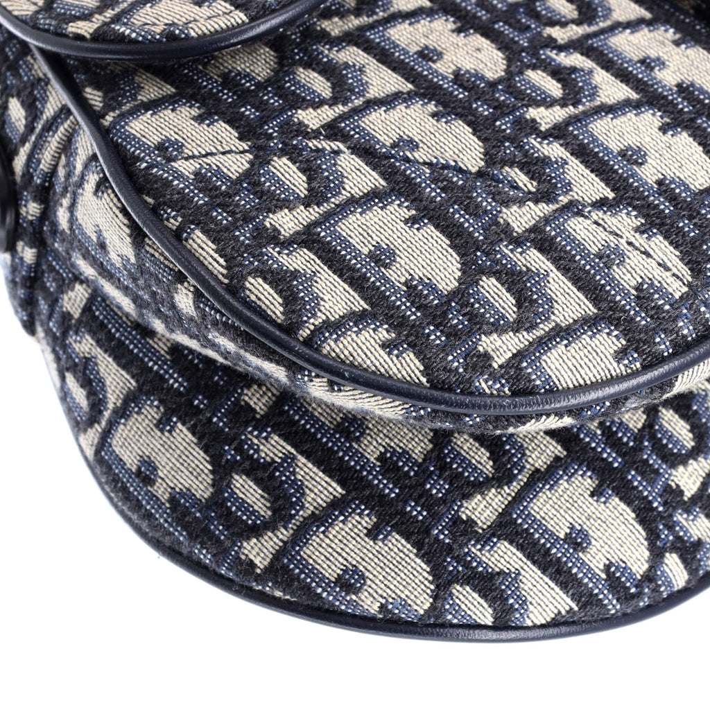 Saddle Handbag Oblique Canvas Mini