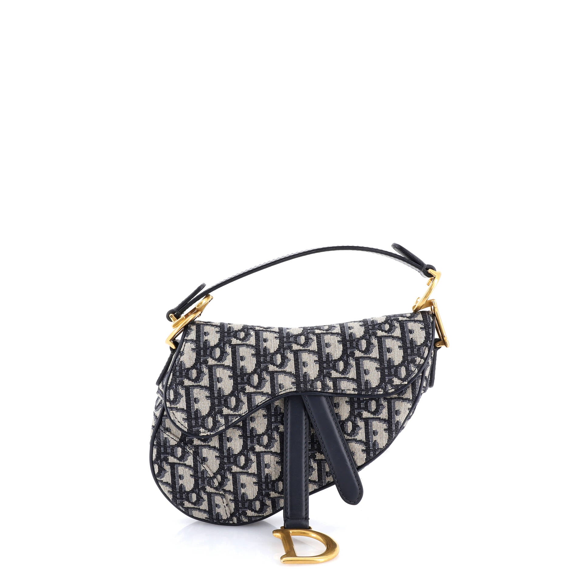 Saddle Handbag Oblique Canvas Mini