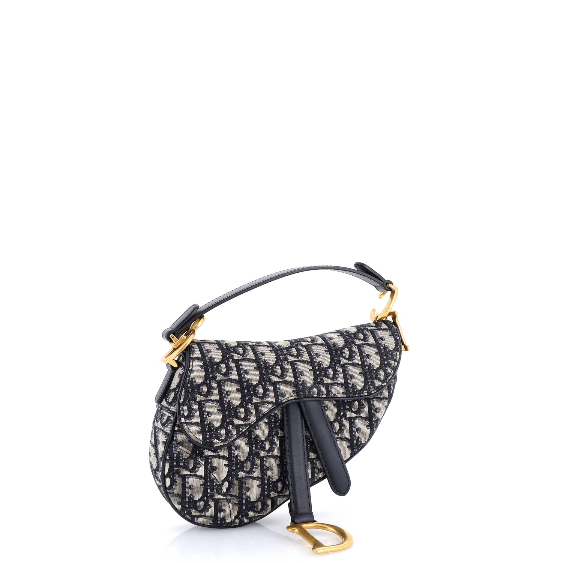 Saddle Handbag Oblique Canvas Mini