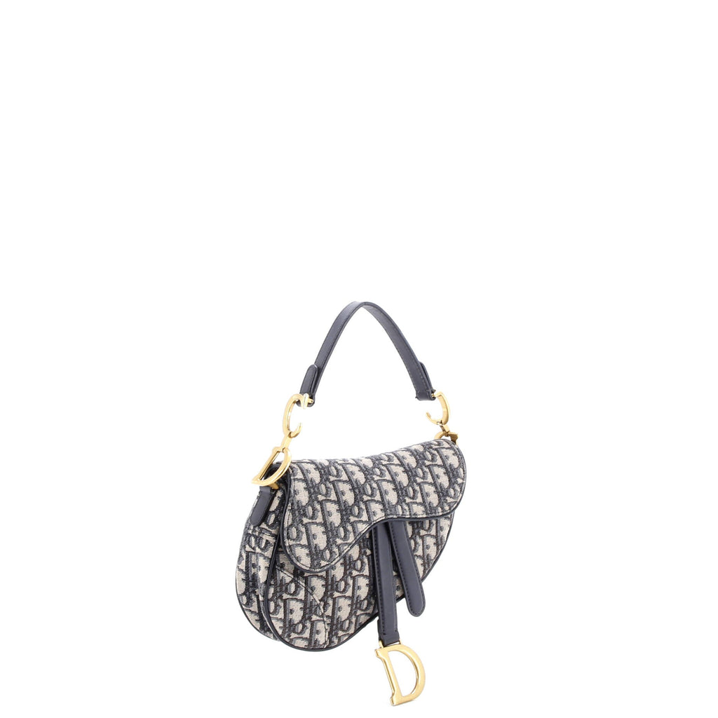 Saddle Handbag Oblique Canvas Mini