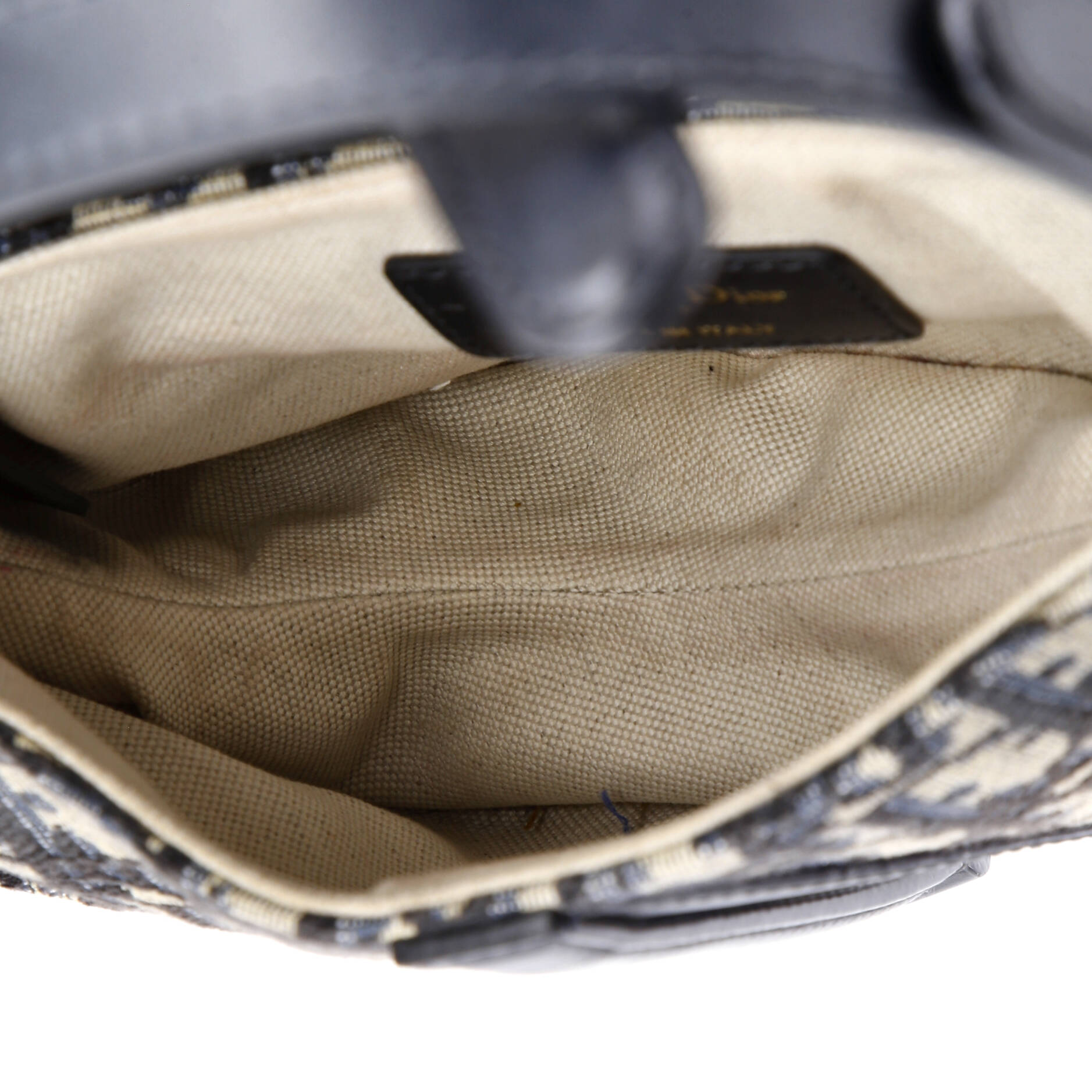 Saddle Handbag Oblique Canvas Mini