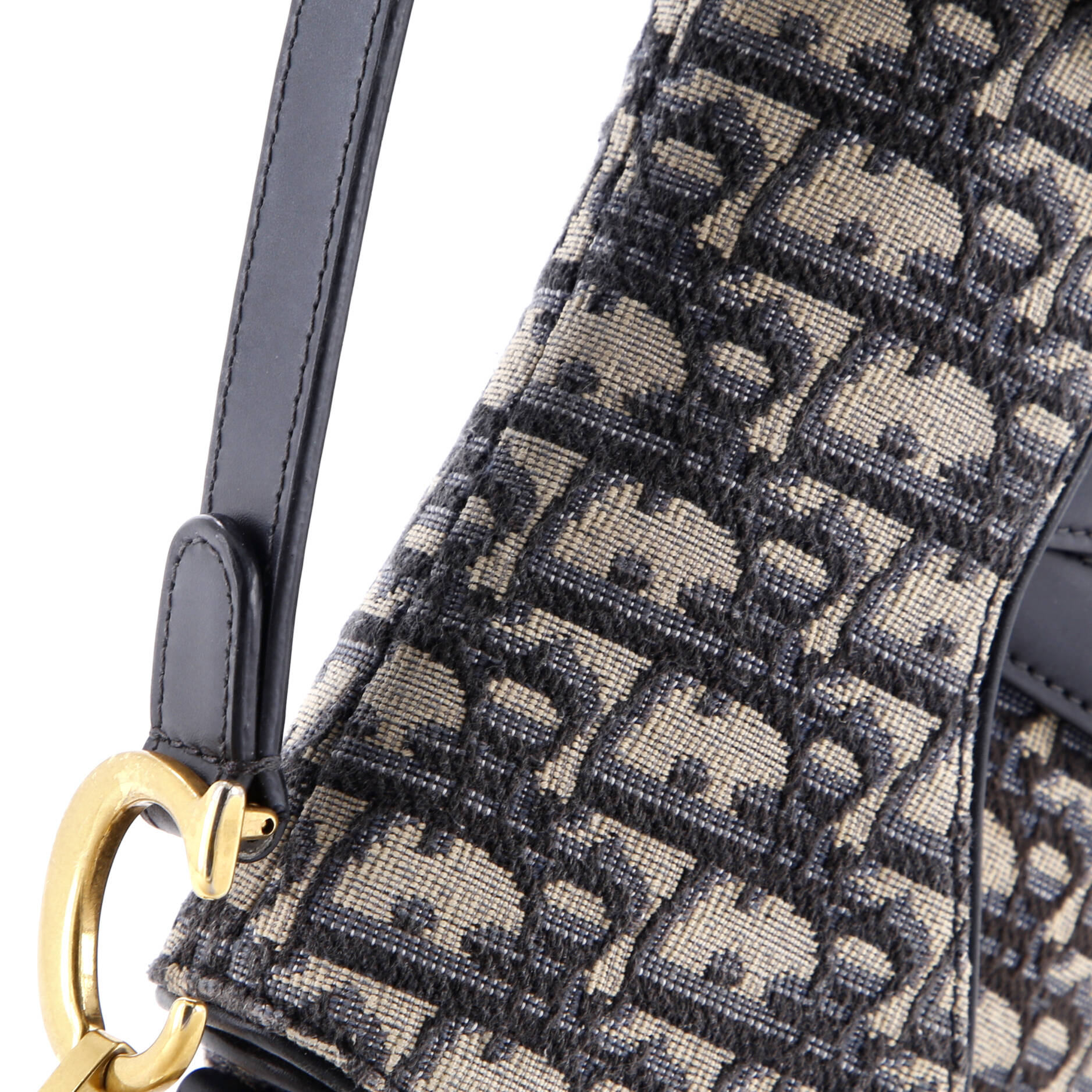 Saddle Handbag Oblique Canvas Mini