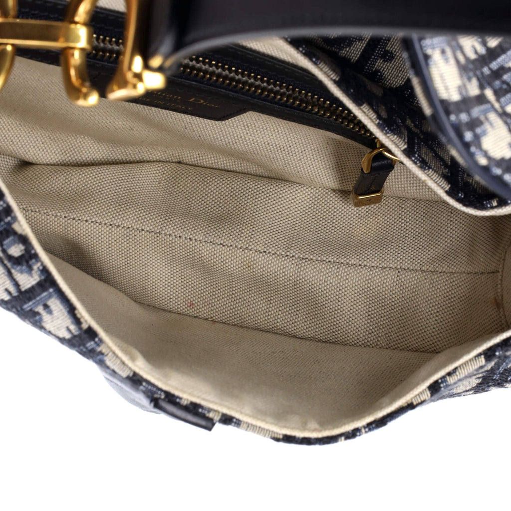 Saddle Handbag Oblique Canvas Medium