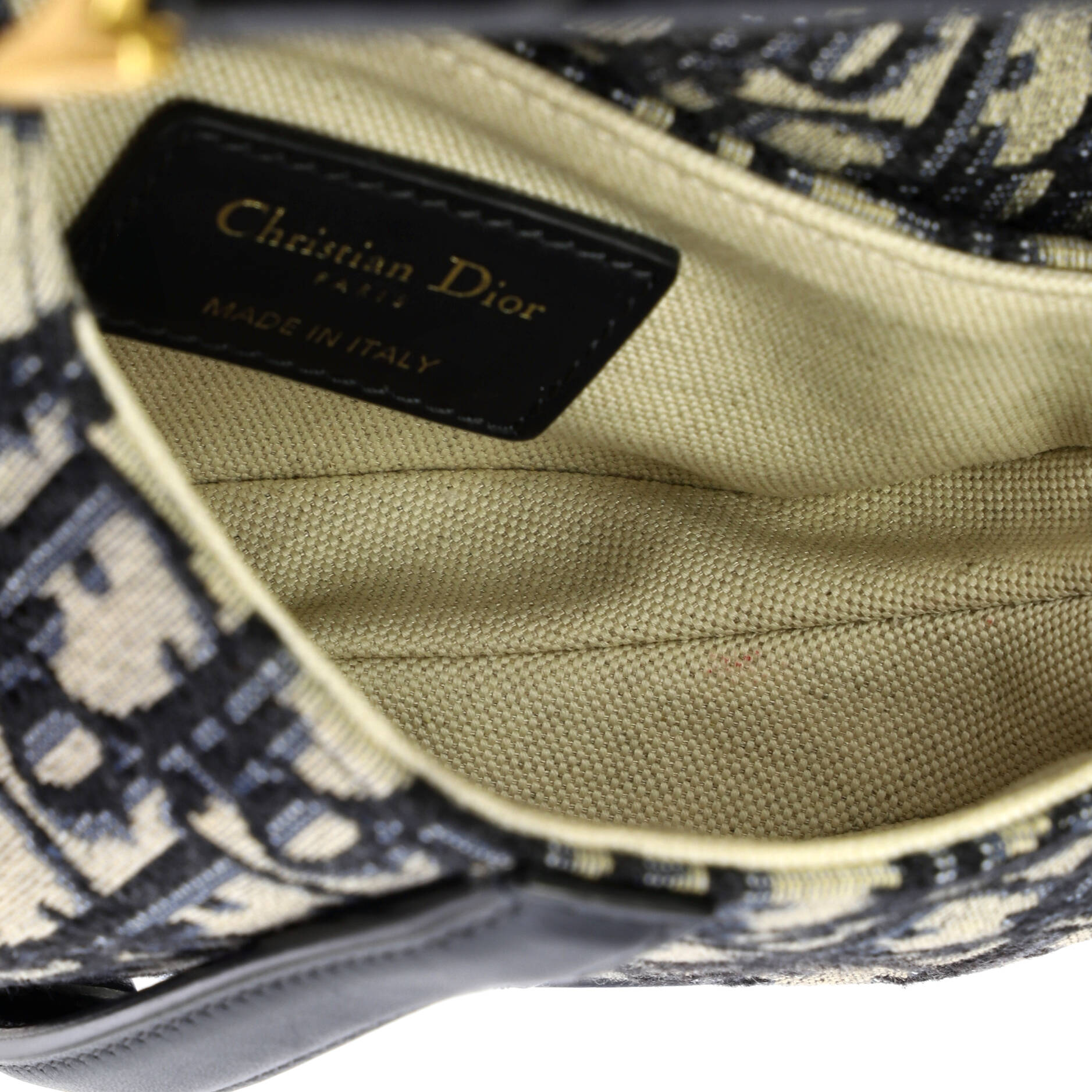 Saddle Handbag Oblique Canvas Mini