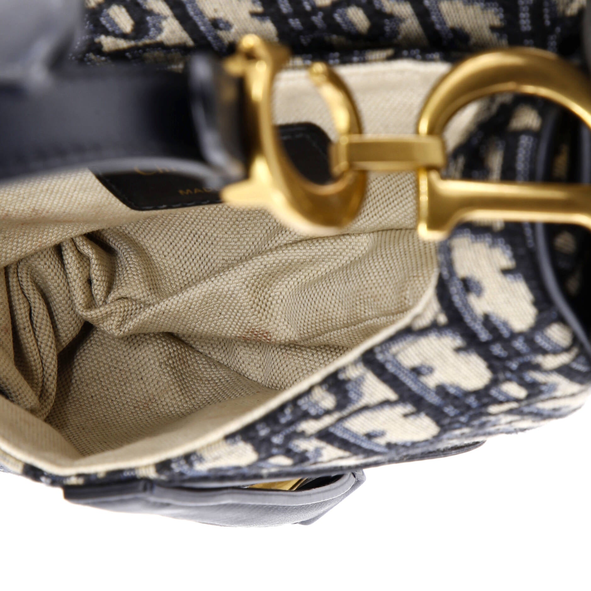 Saddle Handbag Oblique Canvas Mini