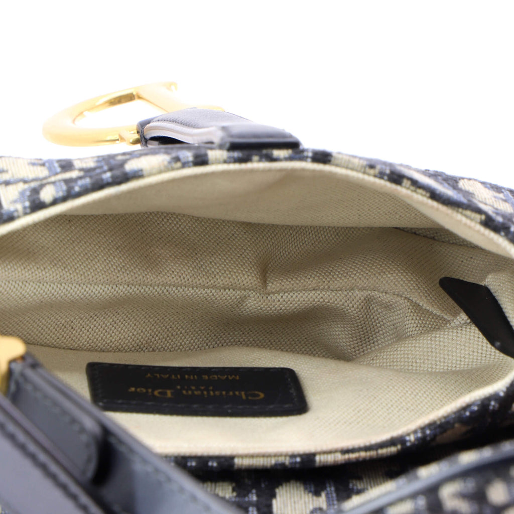 Saddle Handbag Oblique Canvas Mini