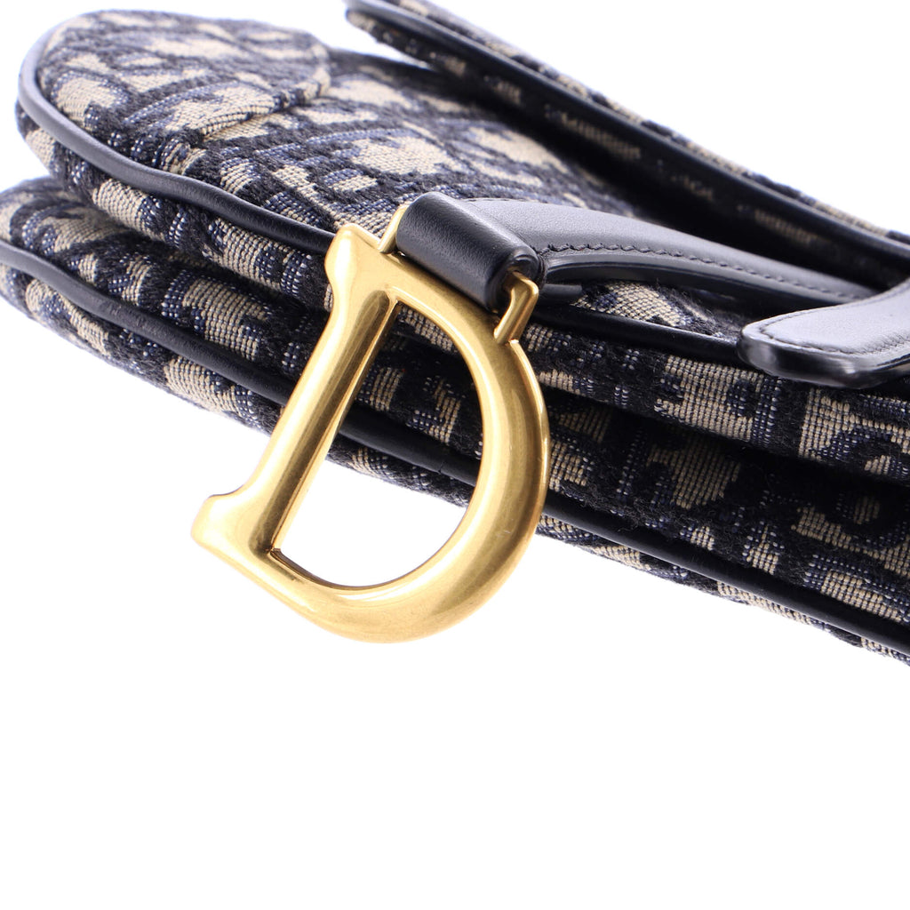 Saddle Handbag Oblique Canvas Mini